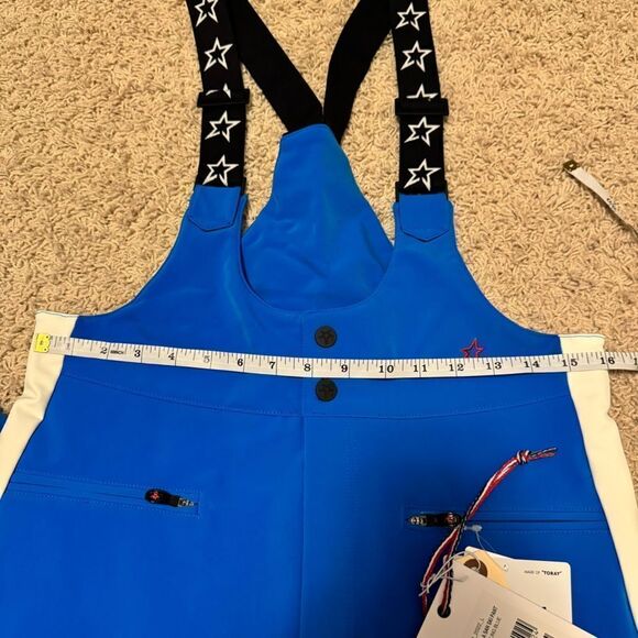 Perfect Moment Dazzling Blue Isola Racing Pant Snow Bibs SALOPETTE NWT Large - Picture 11 of 13